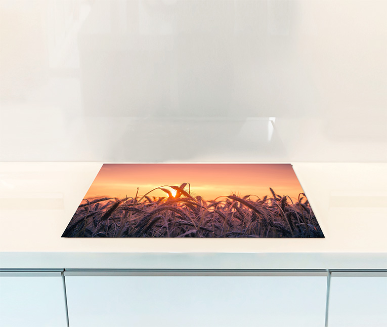 Druck Induktionsschutz Banner Flat Lay Collectie