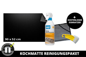 Kochmatte - 90 x 52 cm + Reinigungspaket + kostenloser Schaber
